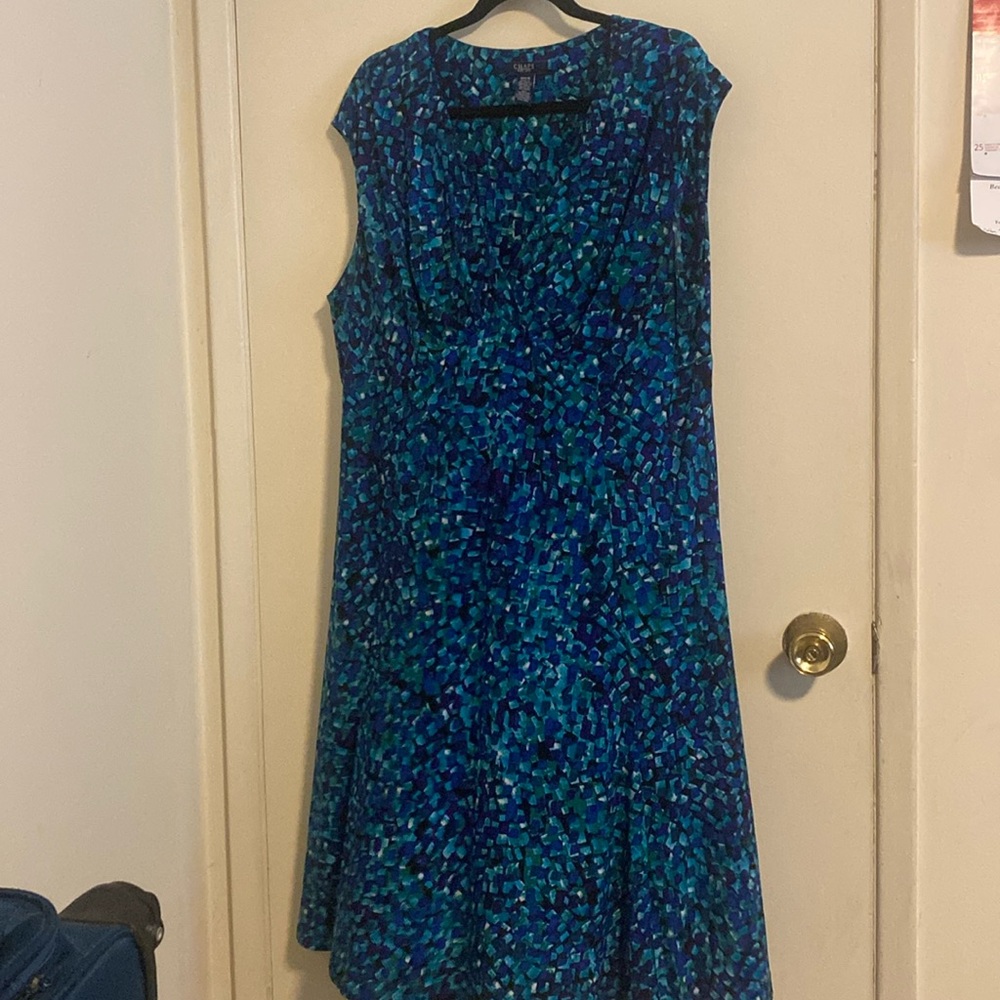 Chaps blue dress size 16W, great condition